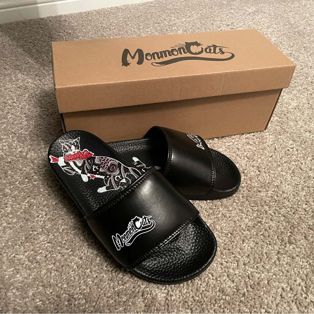 Brand new never been worn monmon cat slides